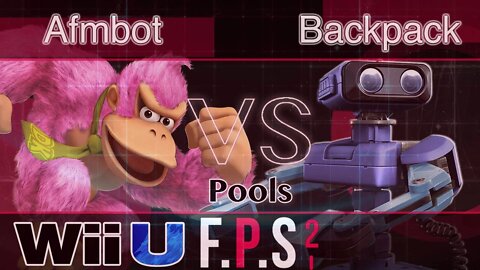Afmbot (Donkey Kong) vs. GotE|Backpack (ROB) - Wii U Pools - FPS2