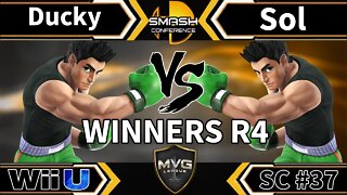 Ducky (Little Mac) vs. MVG|Sol (Little Mac) - SSB4 Winners R4 - Smash Conference 37