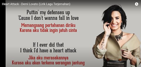 Heart Attack - Demi Lovato (Lirik Lagu Terjemahan)