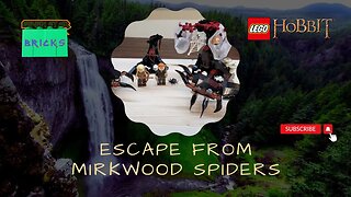 2012 Lego The Hobbit: An Unexpected Journey Escape from Mirkwood Spiders Review! Set 79001 - 298 pc