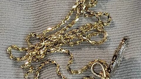 Liry's Jewelry:1.5mm 10k Gold 22' Diamond Cut $300! Rope Chain Review