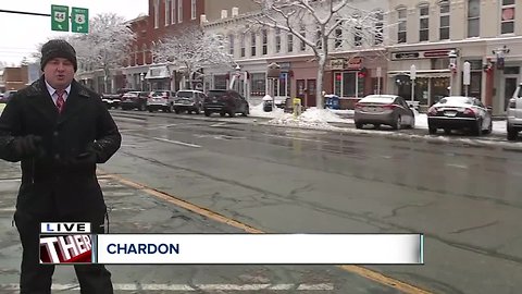 Lake effect snow in Chardon