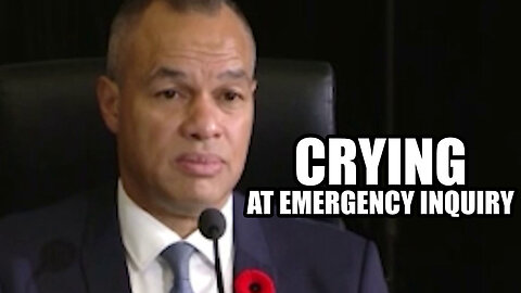CRYING ex Police Chief Sloly at Public Order Emergency Commission Emergency Act Inquiry