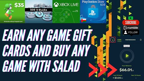 Earn Any Gift Card And Game With Salad