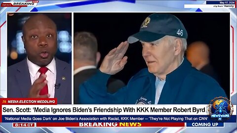 Sen. Scott: ‘Media Ignores Biden’s Friendship With KKK Member Robert Byrd