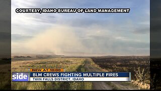 BLM crews fighting multiple fires