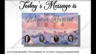 Revival week "Spiritual War For The Nations" Sunday Afternoon 02 25 2024