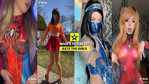 Rate the Girls: Spidergirl, Velma, Kitana, Waifu Cosplay TikTok @Dessyyc 🕷️🔍🗡️💖