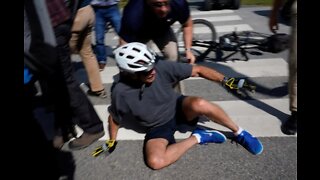 Biden Falls Off His Stationary Bike