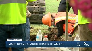 Mass grave search comes to an end