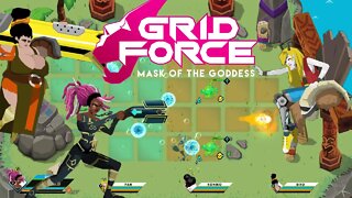 Grid Force - Mask Of The Goddess - Alien World Charlie's Angels (Bullet Hell Action RPG)