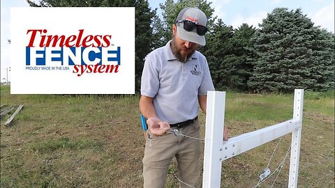 How To Install High Tensile Electric Wire On Timeless Fence System Rigid PCV T-Posts and Braces