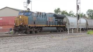 CSX Q368 Manifest Mixed Freight Train from Fostoria, Ohio September 25, 2021