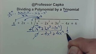 How to Divide a Polynomial by a Trinomial in Algebra