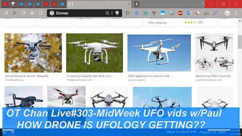 Mid-Week (USA Wed) Live UFO Topics & Vid Analysis - Viral UAP vids+Beach UFO etc] - OT Chan Live#303