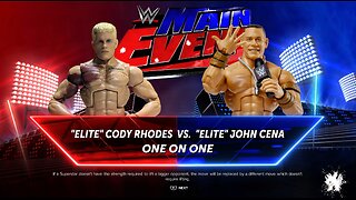 Elite Cody Rhodes Vs Elite John Cena WWE Main Event No DQ Match