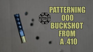 .410 ULTIMATE DEFENSE 000 BUCKSHOT PATTERNS - Mossberg 500 Cylinder Bore