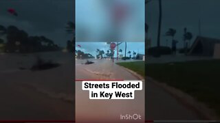 Key West Streets Flowing with Water! #shorts #hurricaneian #keywest