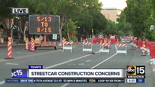 Streetcar construction closes part of Mill Avenue