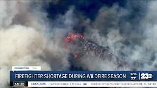 Firefighter shortage during wildfire season