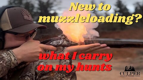 New to MUZZLELOADING?? HERE is what I CARRY when HUNTING with my FLINTLOCK RIFLE!