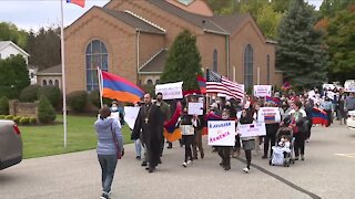 Cleveland's Armenian community holds memorial, protest calling for end of attacks by Azerbaijan