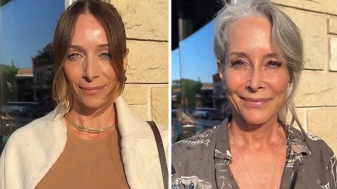 Stunning mom & daughter look absolutely identical