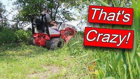 You Won't Believe How Short the Ventrac 4520z Makes this 6 Foot Tall Grass