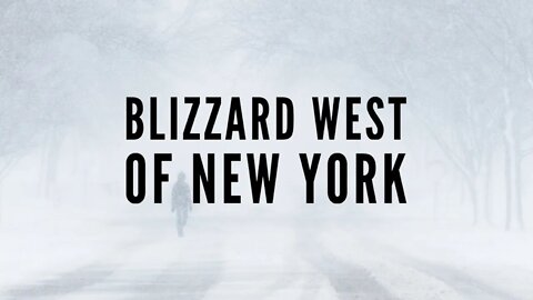 Imágenes de la tormenta de Nieve en el oeste del estado de New York!