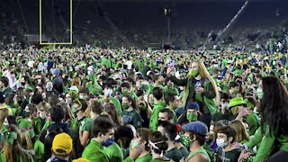 Football Celebration Forces COVID Testing for Notre Dame Students