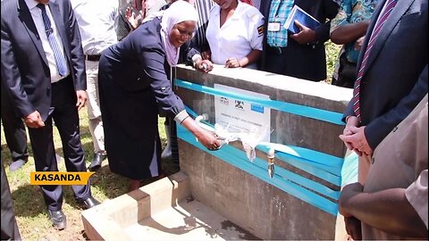 Water & sanitation - 7 health centres in Kasanda get solar water supply