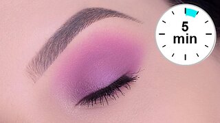 5 MINUTE Quick & Easy Pink Eye Look For Brown or Green Eyes