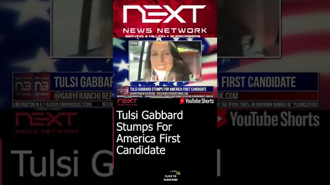 Tulsi Gabbard Stumps For America First Candidate #shorts