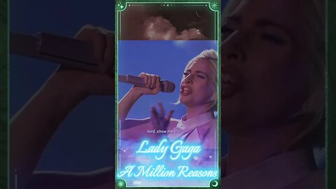 Lady Gaga A Million Reasons Live #shorts #shortvideo #beautiful #singer #ladygaga