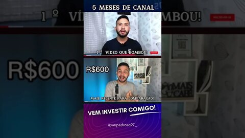 OBRIGADO INVESTIDORES 5 MESES DE CANAL! TIVE ALGUMA EVOLUÇÃO?#shorts