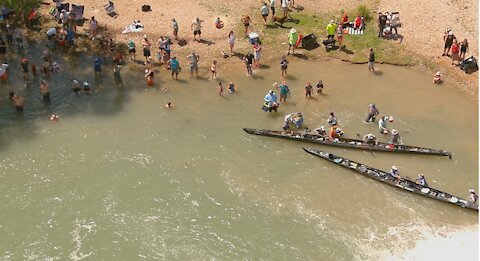 2021 Texas Water Safari Staples Dam Part 1 - A Drone View