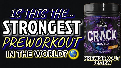 I TRIED THE STRONGEST PREWORKOUT IN THR WORLD - CRACK DARK LABS REVIEW