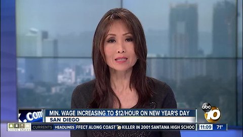 Minimum wage increases January 1