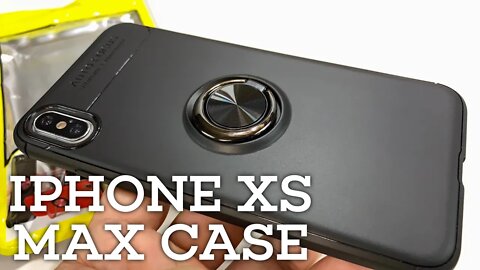 iPhone XS Max Slim Fit Case with Finger Ring Kickstand by Watache Review