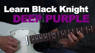 Learn guitar song lesson Black Night by Deep Purple Ritchie Blackmore licks chords rhythms