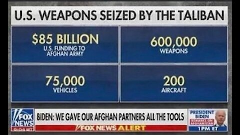 Taliban Seized 75,000 Vehicles, 600,000 Weapons, 200 Aircraft Leftover by Biden Admin