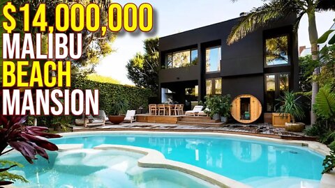 Tour $14,000,000 Malibu Beach Mega Mansion