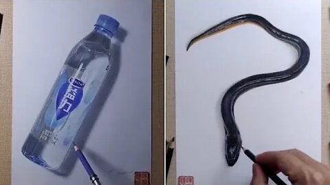 3D Colored Pencil Drawing Amazing Speed Draw