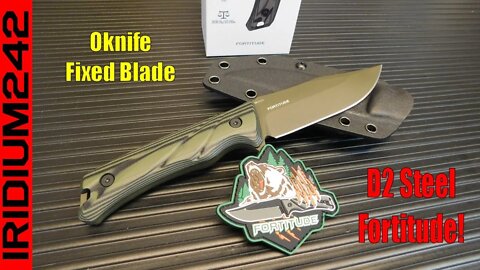 The Oknife Fortitude: Full Tang Cerakoted D2 Fixed Blade