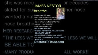 James Nestor "The less we use nose, the less we will BE ABLE TO USE IT"