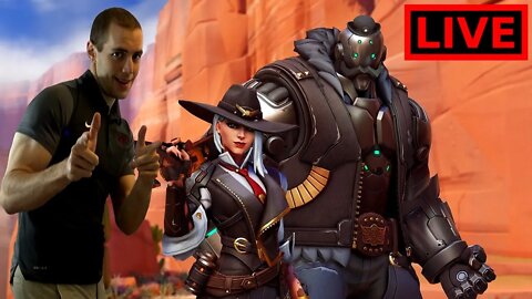 🔴 LIVE - Overwatch Diamond Hitscan 65% Win Rate - Ashe + Cassidy McCree Hitscan Main - OW2 Gameplay