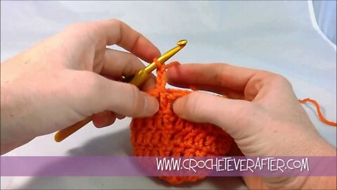 Left Hand Double Crochet Tutorial #12: Straight Seam In Double Crochet