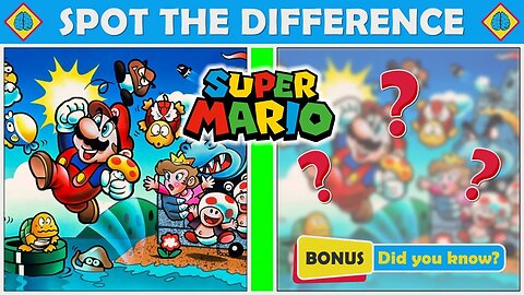 Spot The Difference | SUPER MARIO | Find the Difference