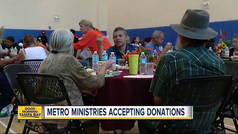 Metropolitan Ministries holiday tent opens in Tampa for donations