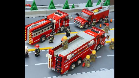 Fire Trucks Dump Trucks Excavator Rescue Cars Toys